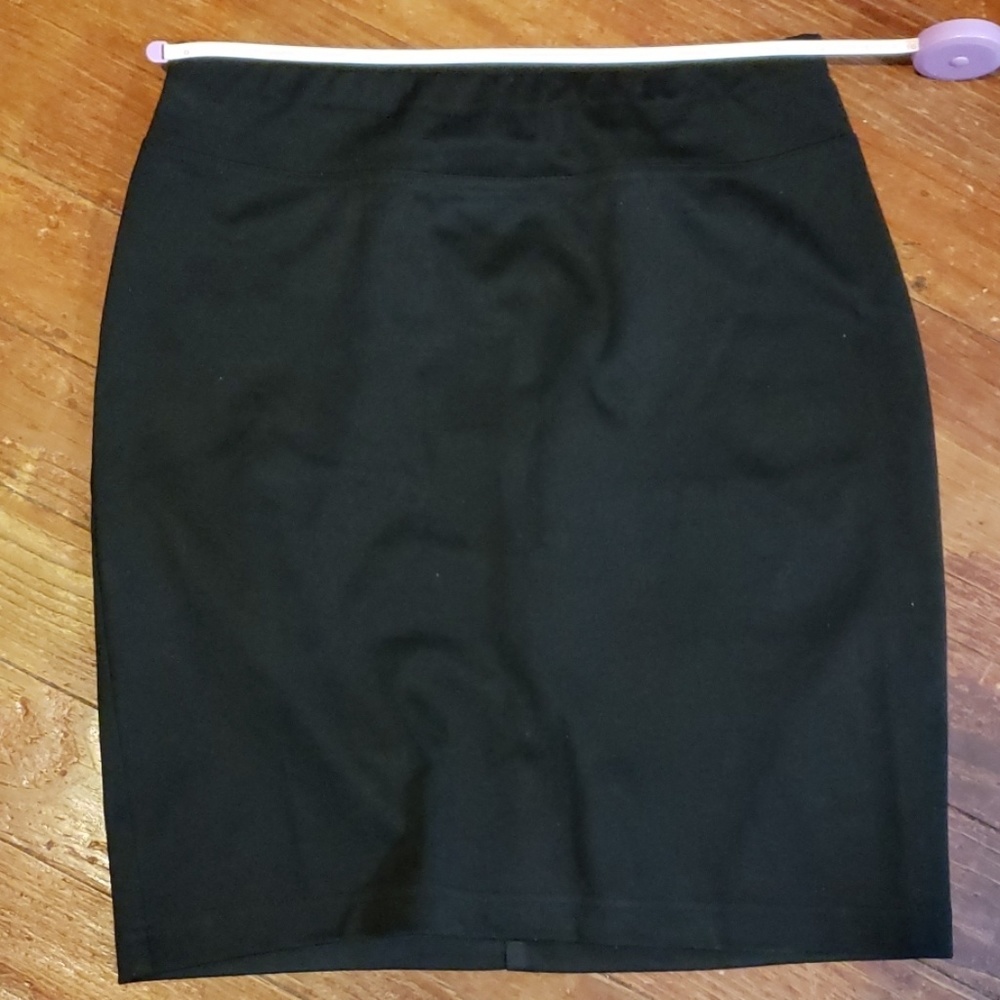 Black mini skirt